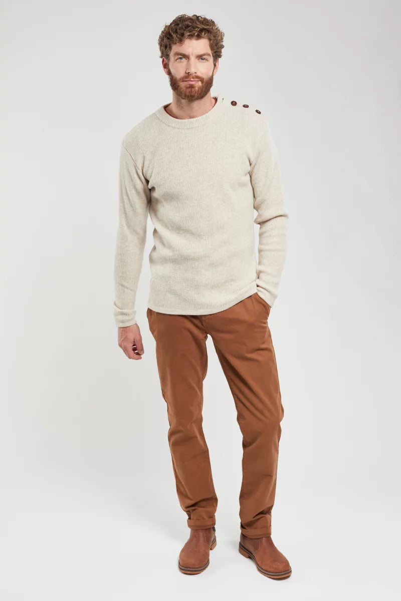 Armor Lux Plain Fisherman's Wool Jumper