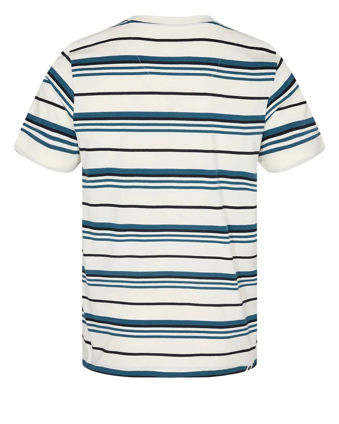 Anerkjendt Akrod S/S Multi Stripe GOTS Dark Navy