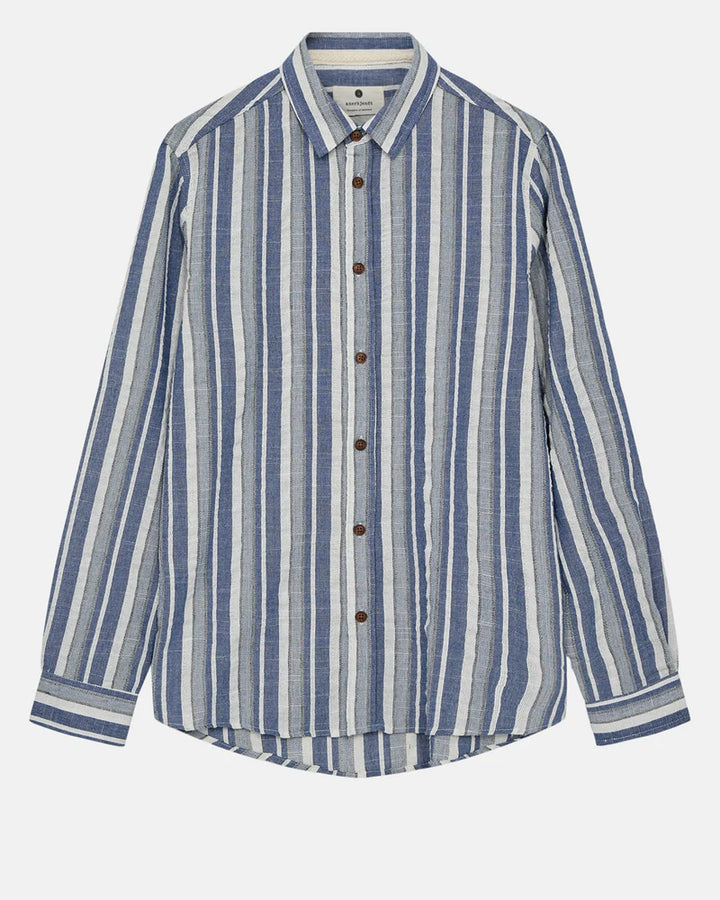 Anerkjendt Akleif L/S Cotton Stripe Shirt