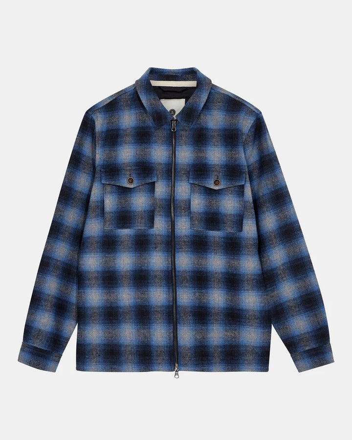 Akhanky Wool Overshirt - Sky Captain