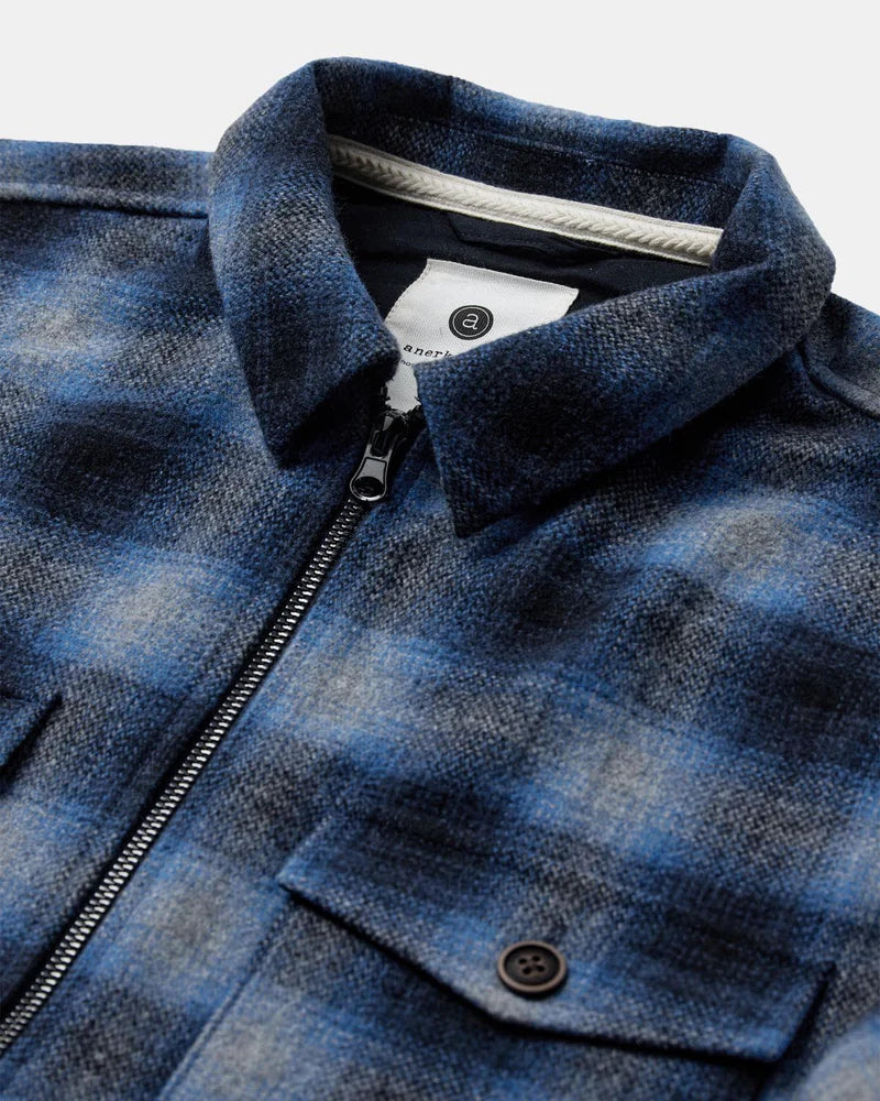 Akhanky Wool Overshirt - Sky Captain
