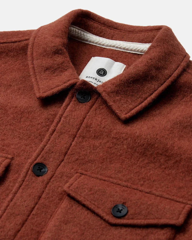 Anerkjendt Akoscar Boiled Wool Overshirt