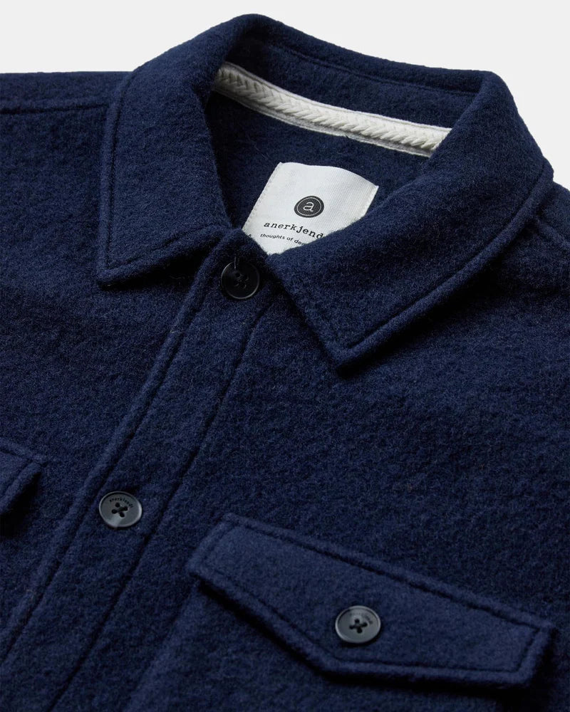 Anerkjendt Akoscar Boiled Wool Overshirt