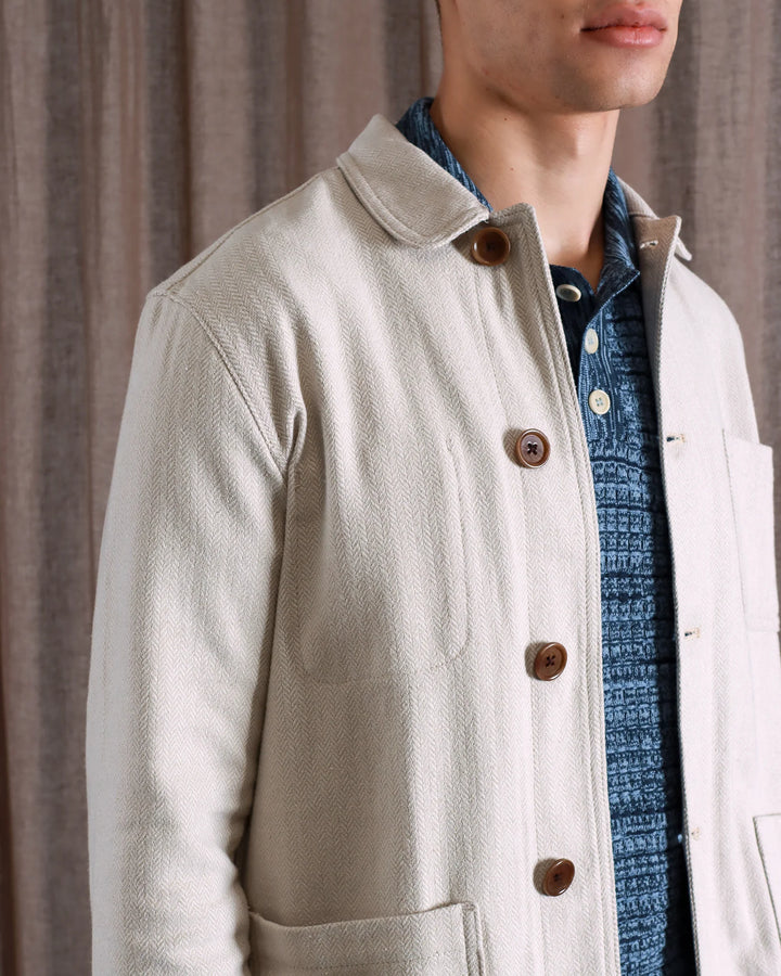 Far Afield Station Jacket - Brushed Herringbone