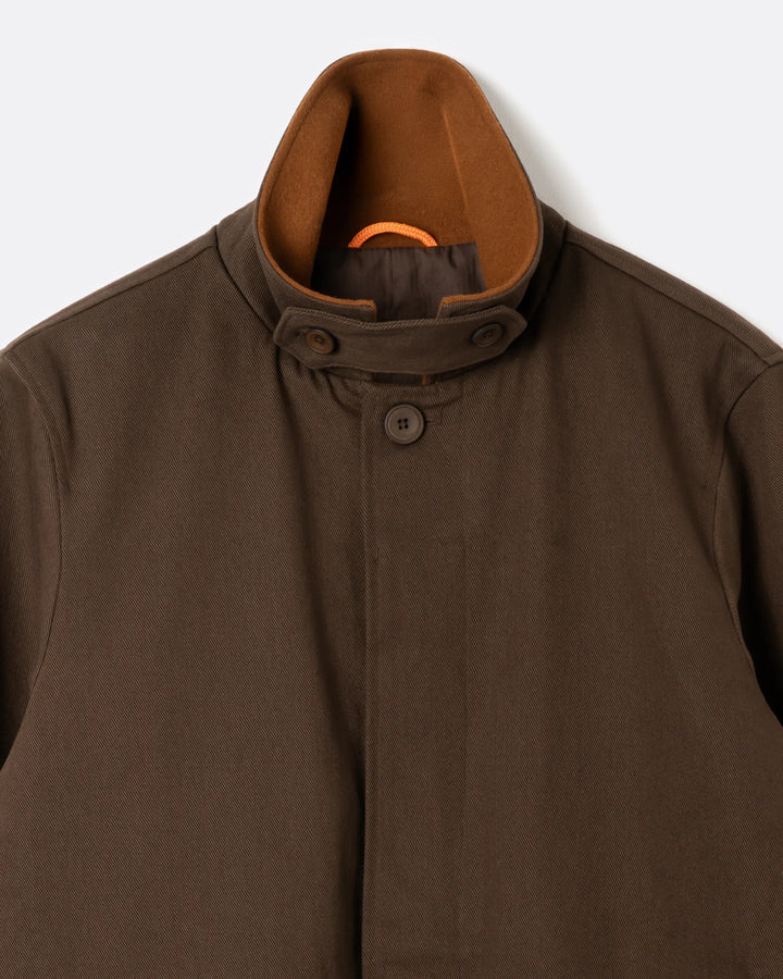 Far Afield Bell Mac Coat - Dark Brown