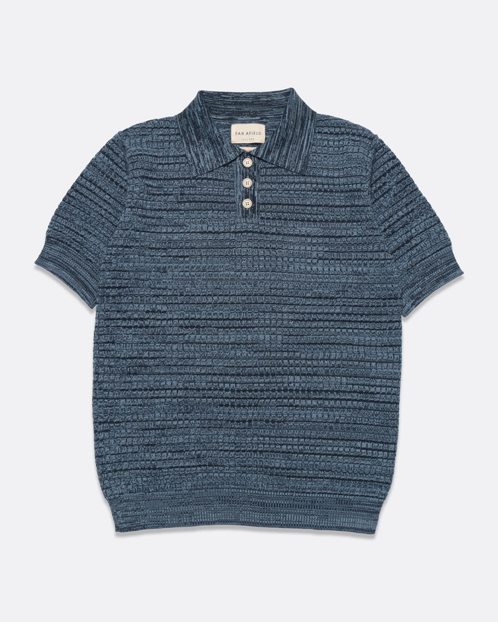 Far Afield Renard S/S Polo Waffle Twisted Yarn