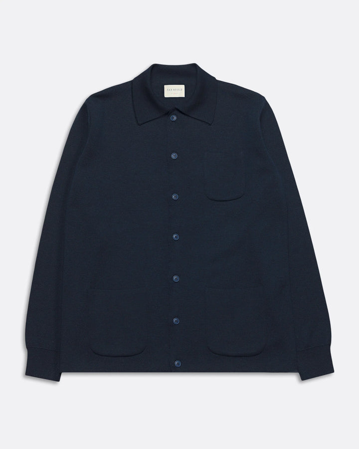 Far Afield Station Cardigan - Navy Iris