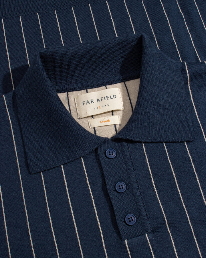 Far Afield Benny Pinstripe Polo