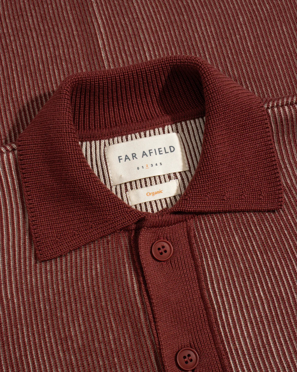 Far Afield Velzy Helio Stripe Knit Shirt