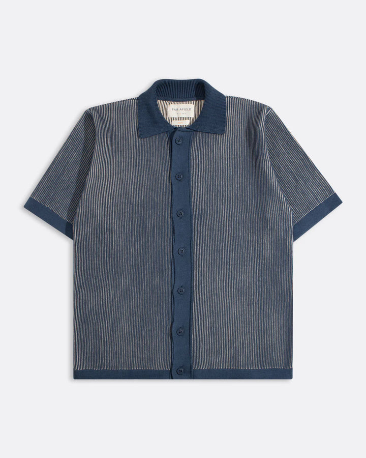 Far Afield Velzy Helio Stripe Knit Shirt