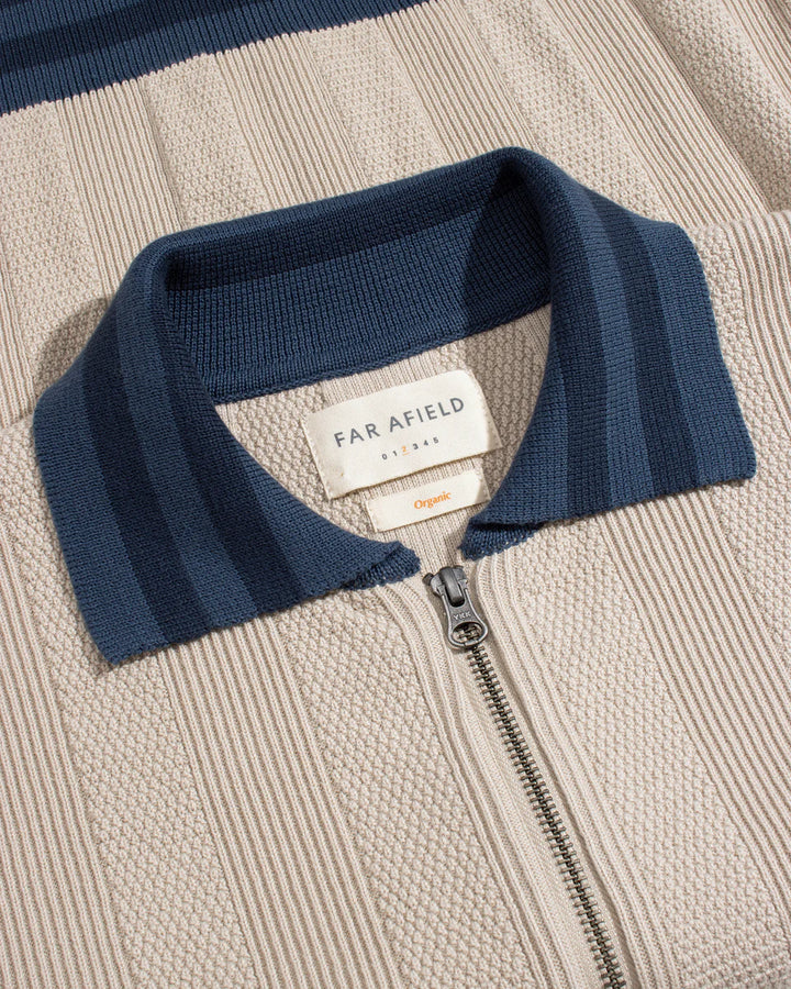 Far Afield Aleksey Horace Stripe Zip Up