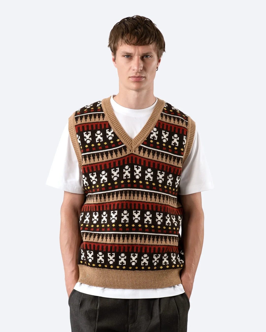 Far Afield Pinto Knitted Vest