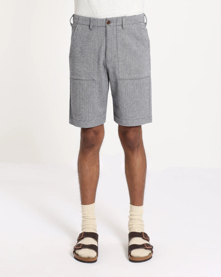 Far Afield Coup Shorts - Brushed Herringbone