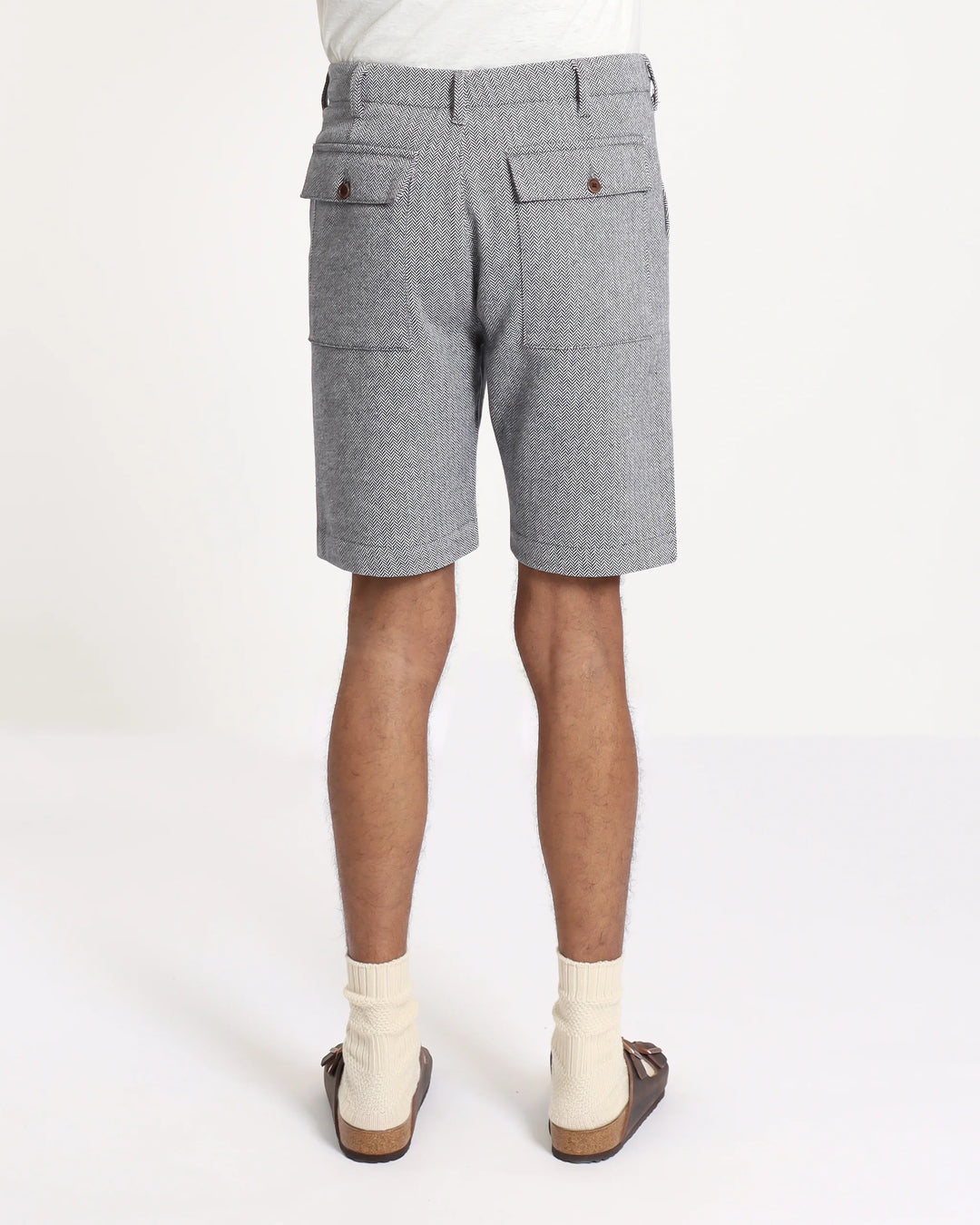 Far Afield Coup Shorts - Brushed Herringbone