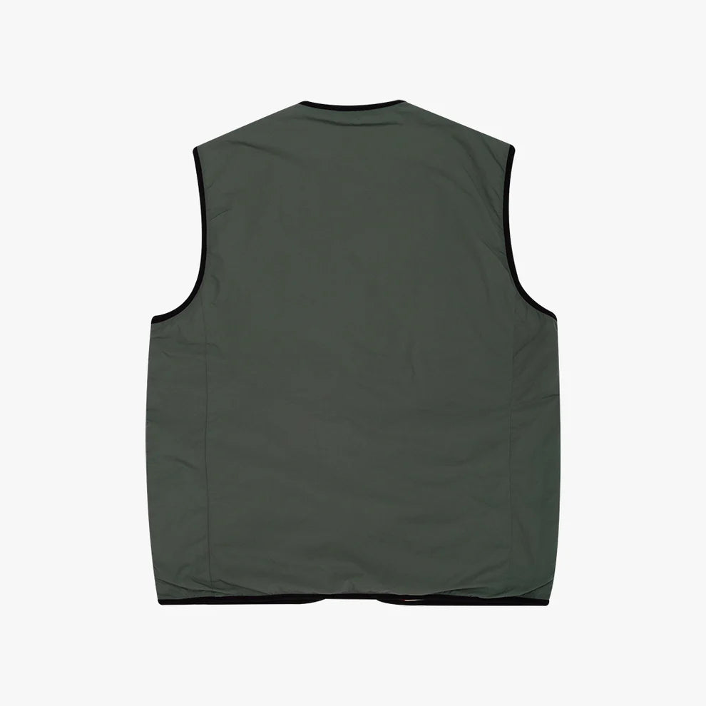 Parlez Amisk Reversible Gilet - Kelp Green