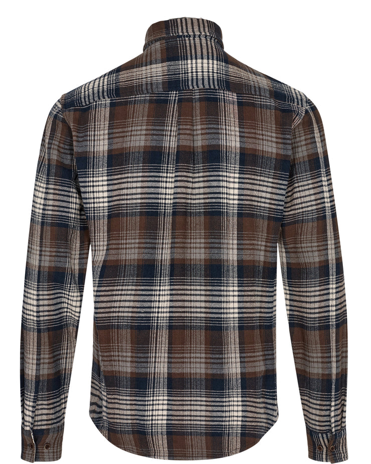 Anerkjendt Akleif Brushed Check Sky Captain