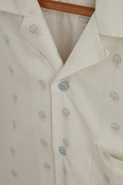 Portuguese Flannel Blue Rose Short Sleeve Shirt