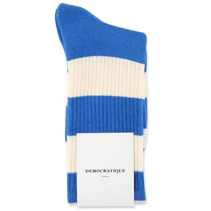 Democratique Socks Athletique Classique Rugby Stripes Organic Cotton