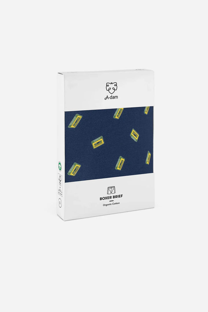 A-dam Navy Casette Tape Boxers