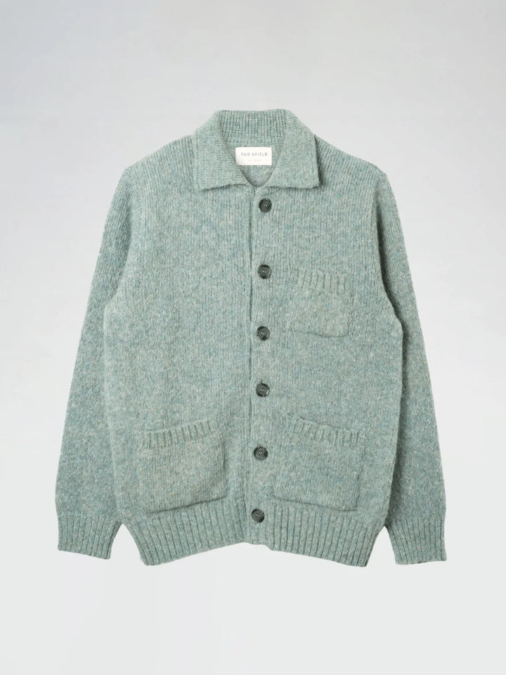 Far Afield Station Cardigan - Aqua Blue