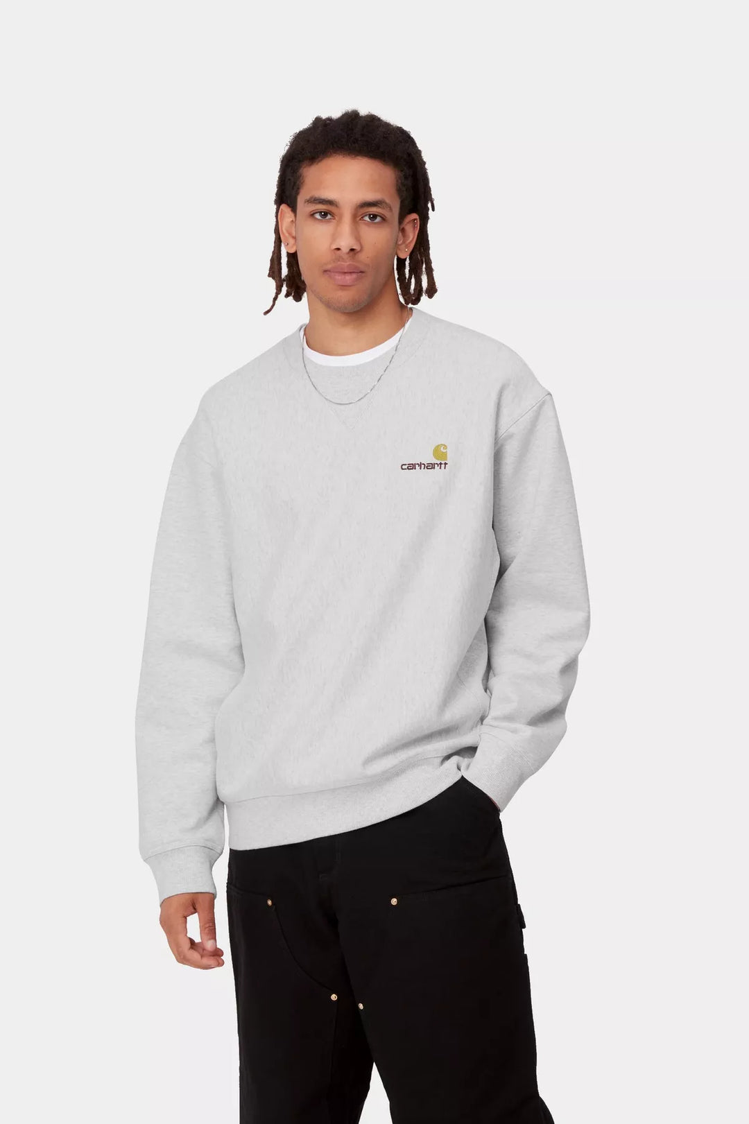 Carhartt American Script Sweatshirt Ash Heather