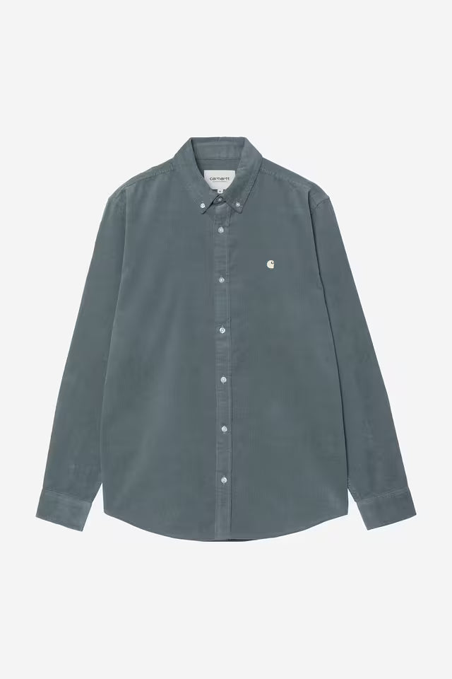 Carhartt Madison Fine Cord Shirt - Cozy Blue