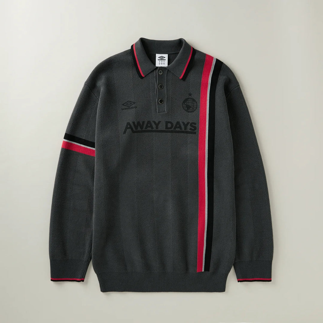Umbro LS Knitted Football Polo