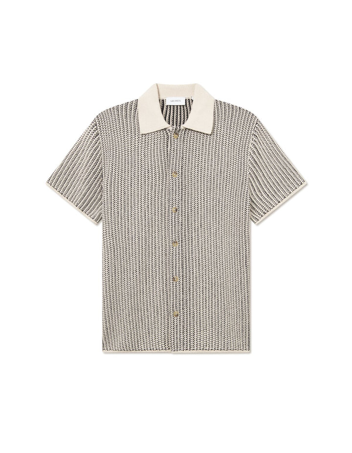 Les Deux Easton Knitted Short Sleeve Shirt