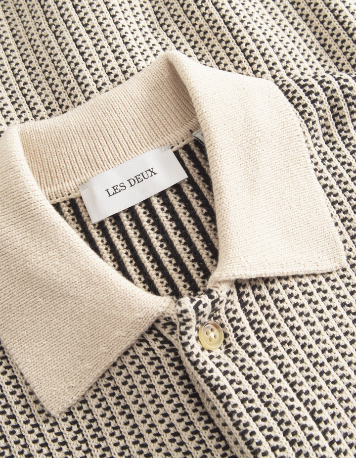 Les Deux Easton Knitted Short Sleeve Shirt