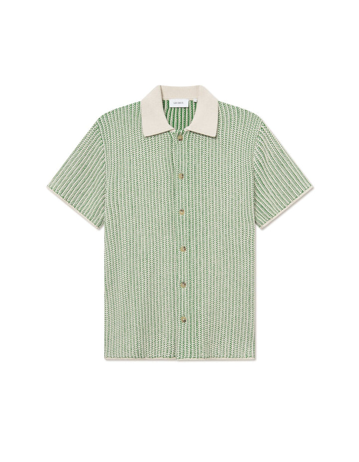 Les Deux Easton Knitted Short Sleeve Shirt