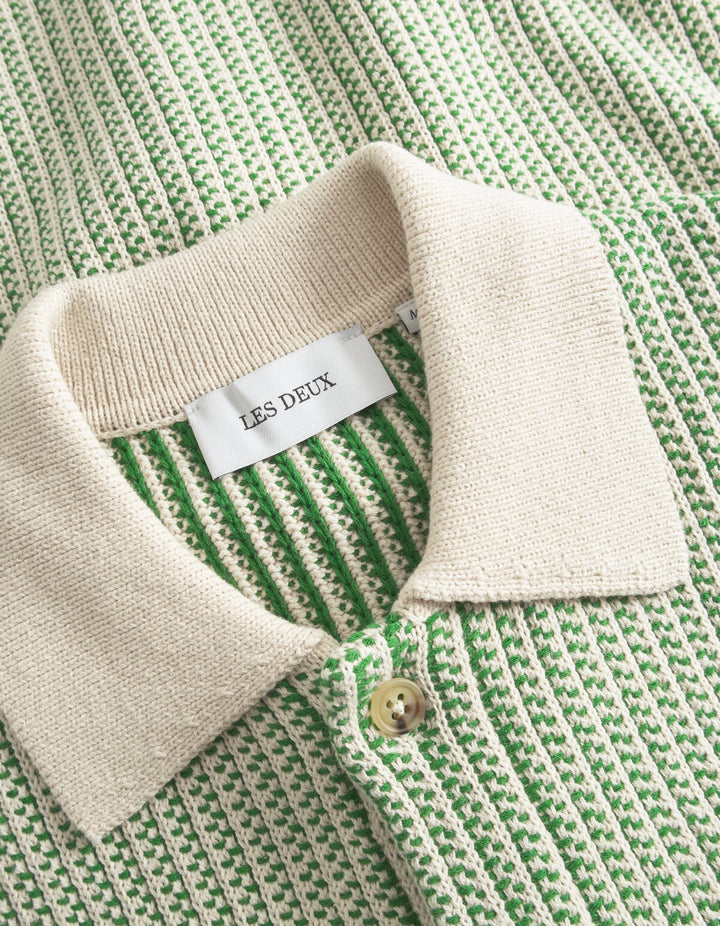 Les Deux Easton Knitted Short Sleeve Shirt