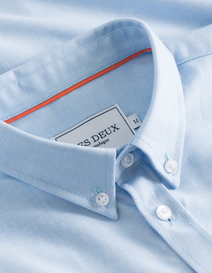 Les Deux Oliver Oxford Shirt Light Blue