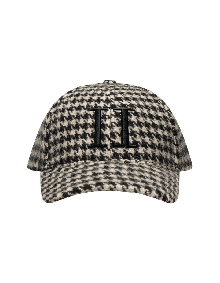 Les Deux Houndstooth Wool Baseball Cap