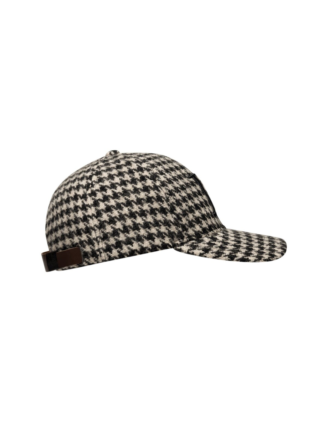 Les Deux Houndstooth Wool Baseball Cap