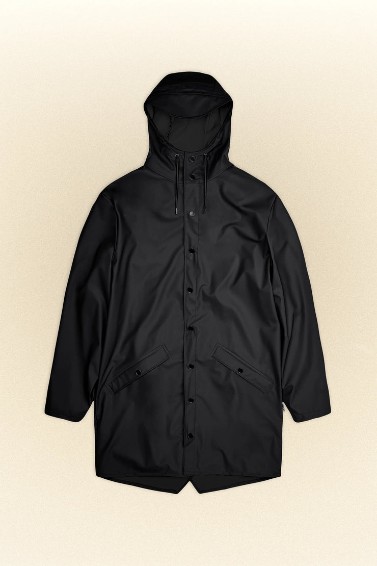Rains Long Jacket Black
