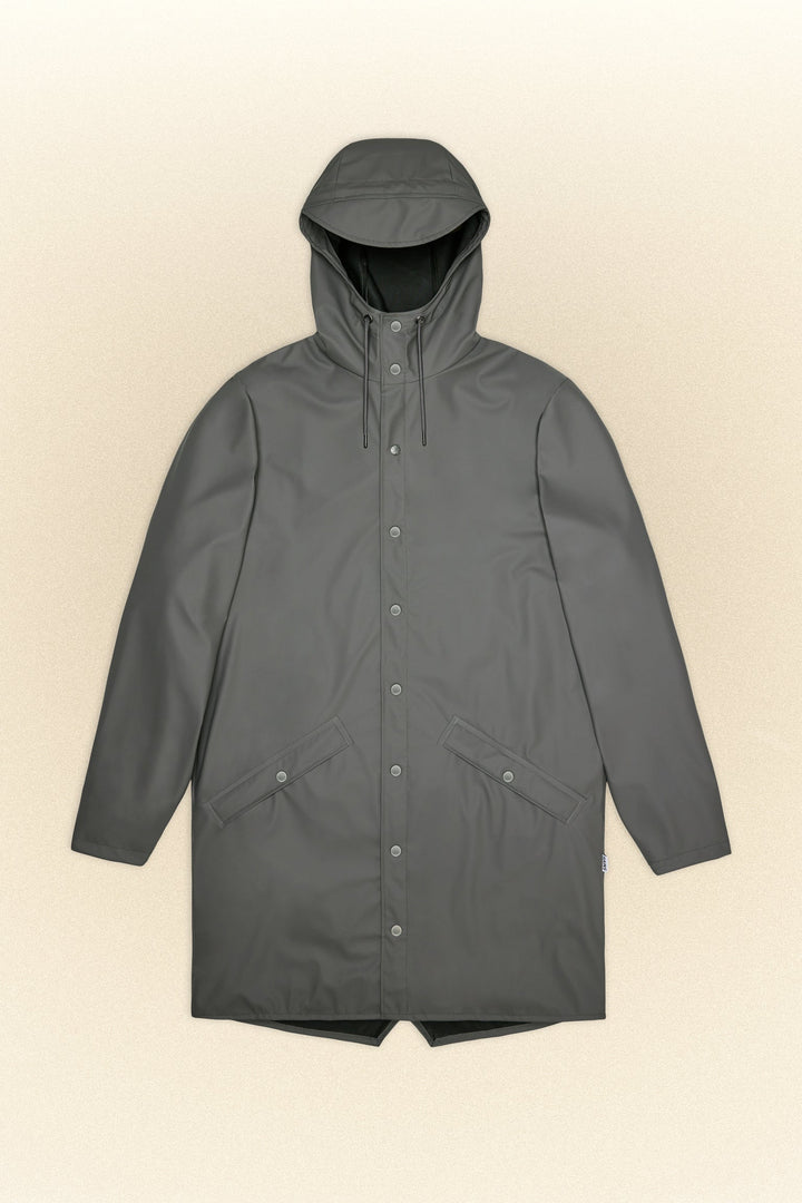 Rains Long Jacket Grey