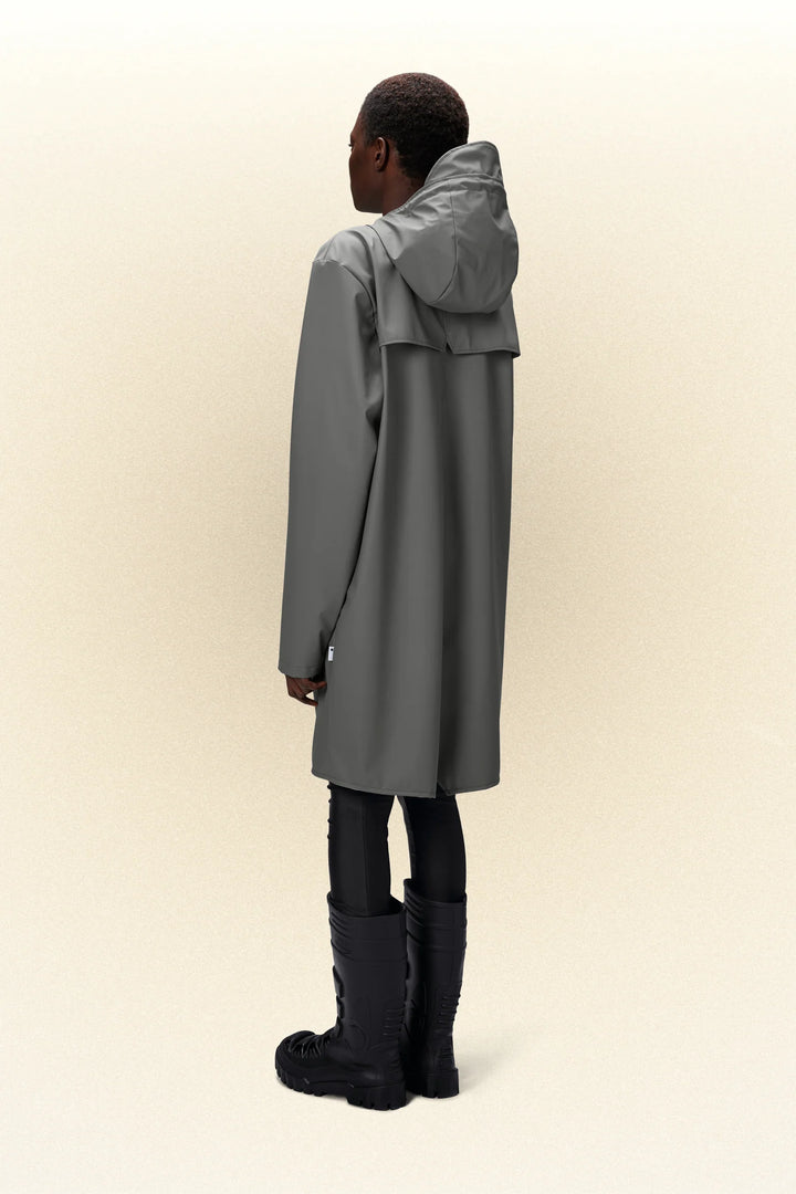 Rains Long Jacket Grey