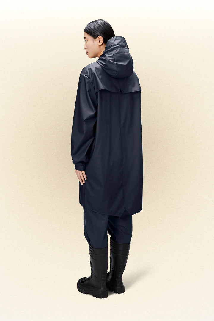 Rains Long Jacket Navy