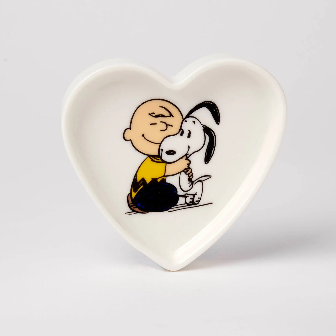 Peanuts Heart Shaped Trinket Dish - Happiness is a Warm Puppy