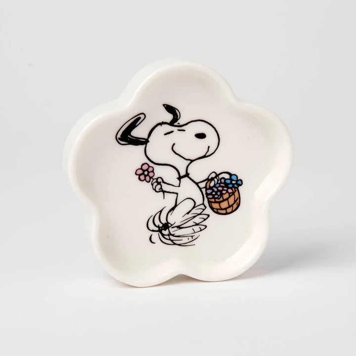 Peanuts Heart Shaped Trinket Dish - Floral Dance