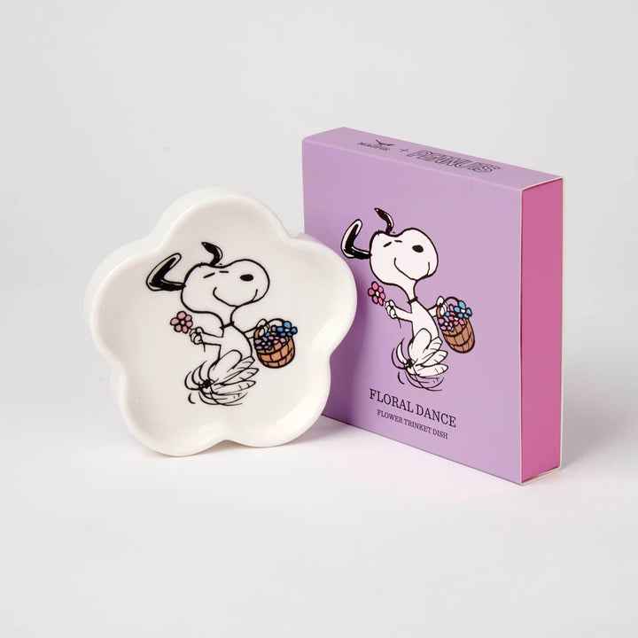 Peanuts Heart Shaped Trinket Dish - Floral Dance