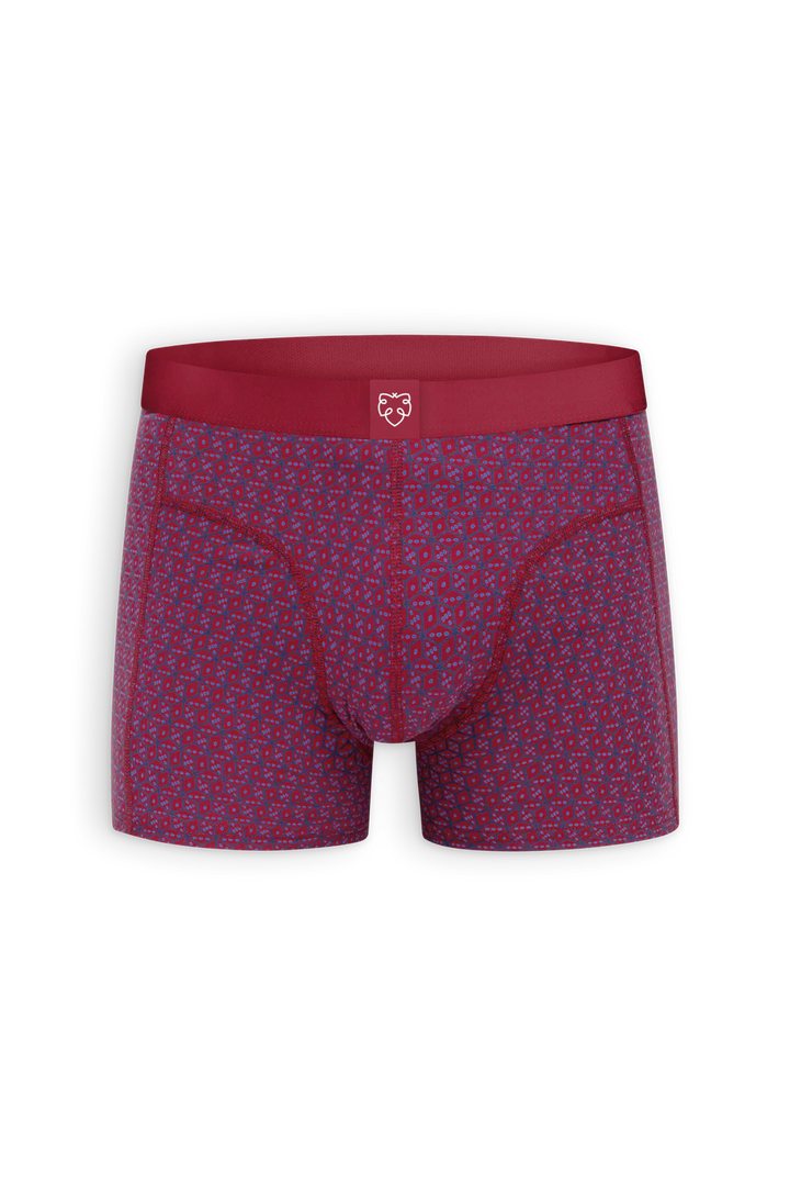 A-dam Dark Red Dice Boxers