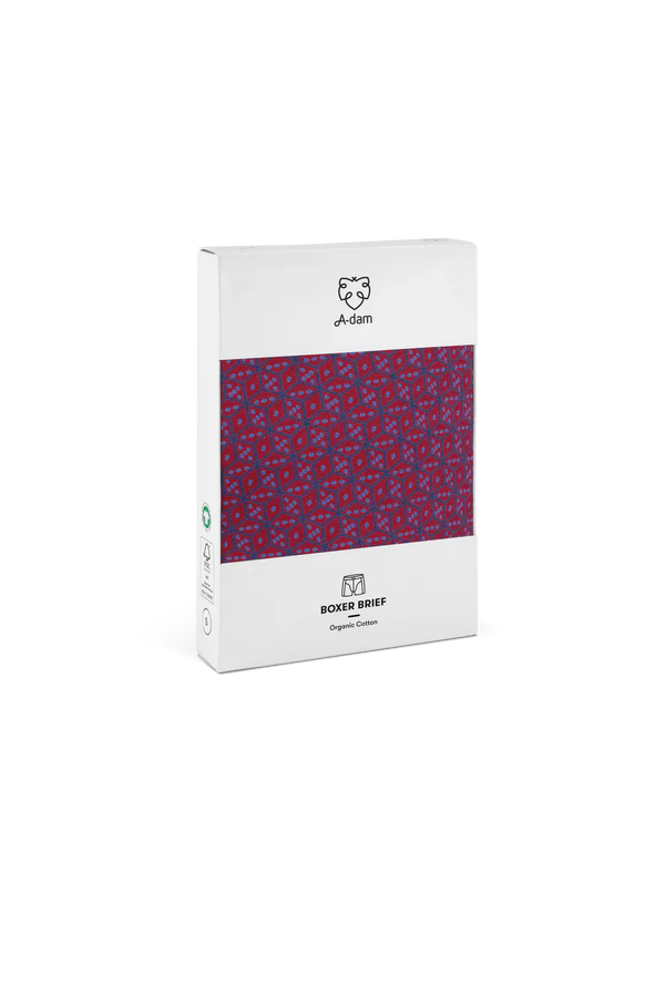 A-dam Dark Red Dice Boxers