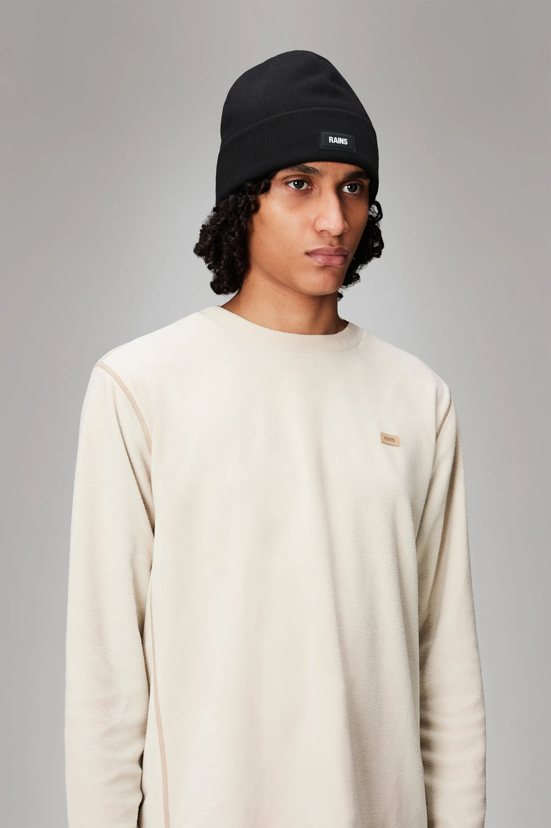 Rains Ribbed Fleece Beanie