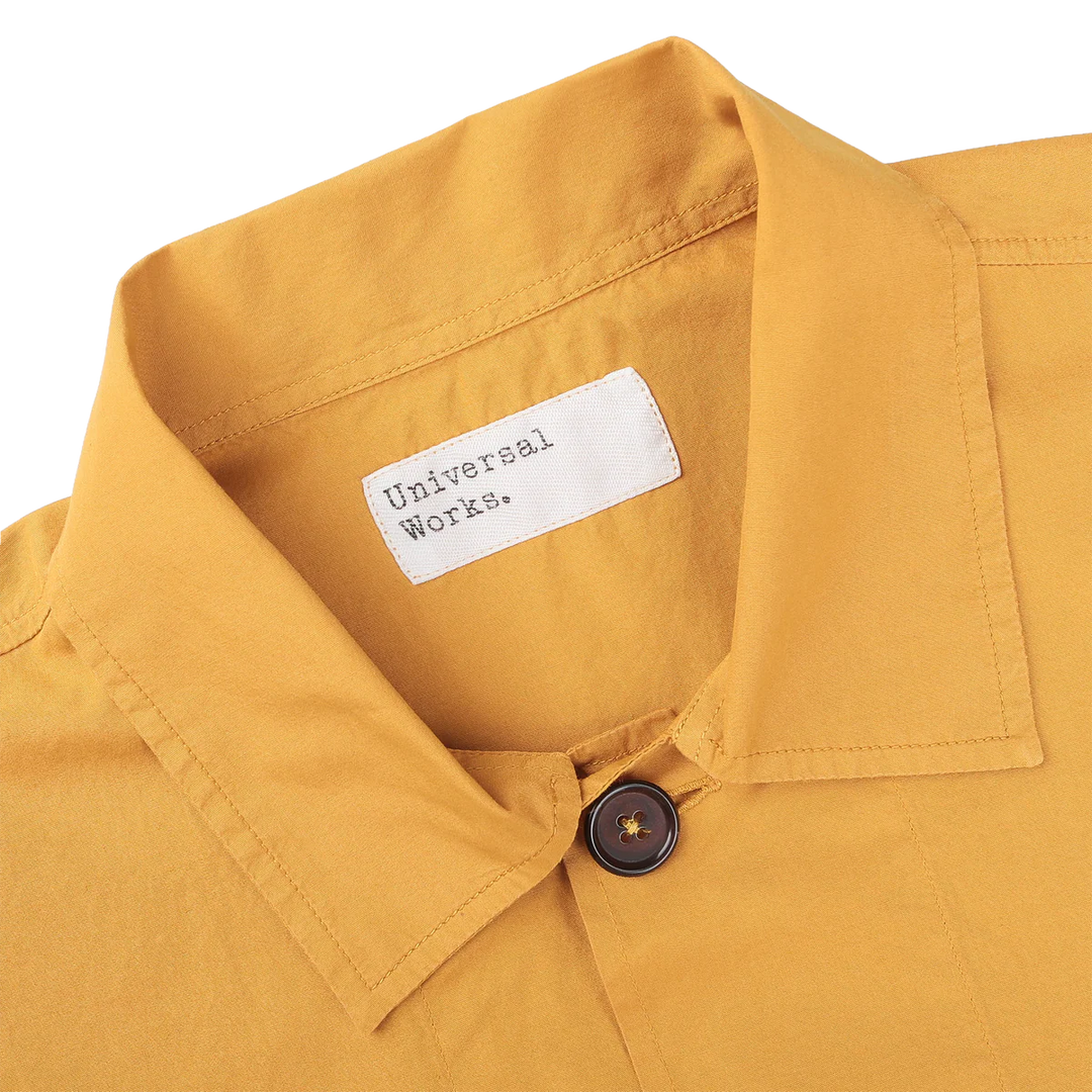 Universal Works Organic Fine Poplin Bakers Overshirt - Golden Brown