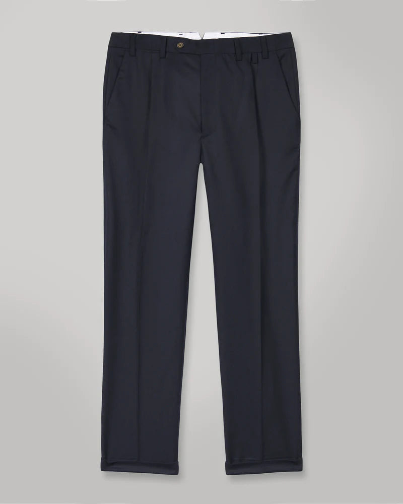 Portuguese Flannel Wool Herringbone Trousers