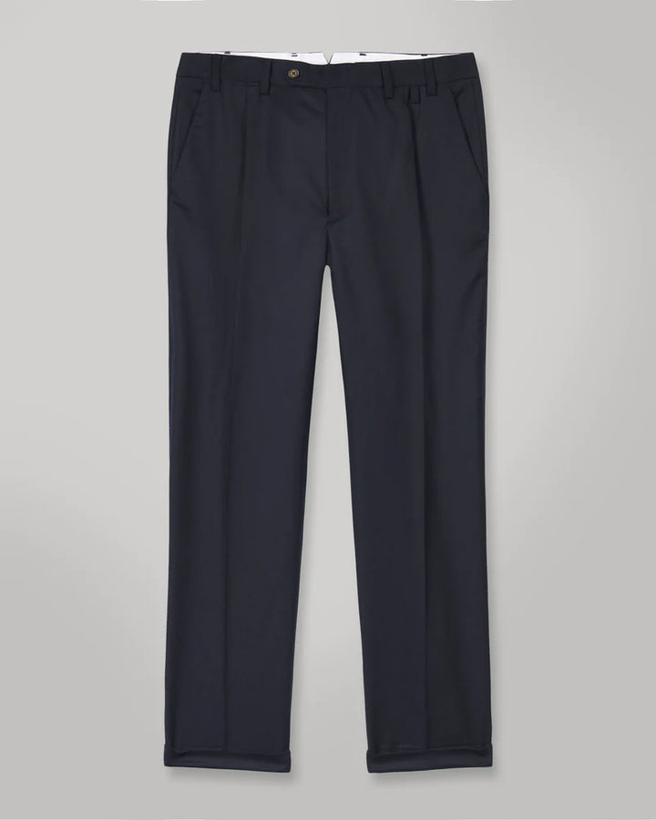 Portuguese Flannel Wool Herringbone Trousers