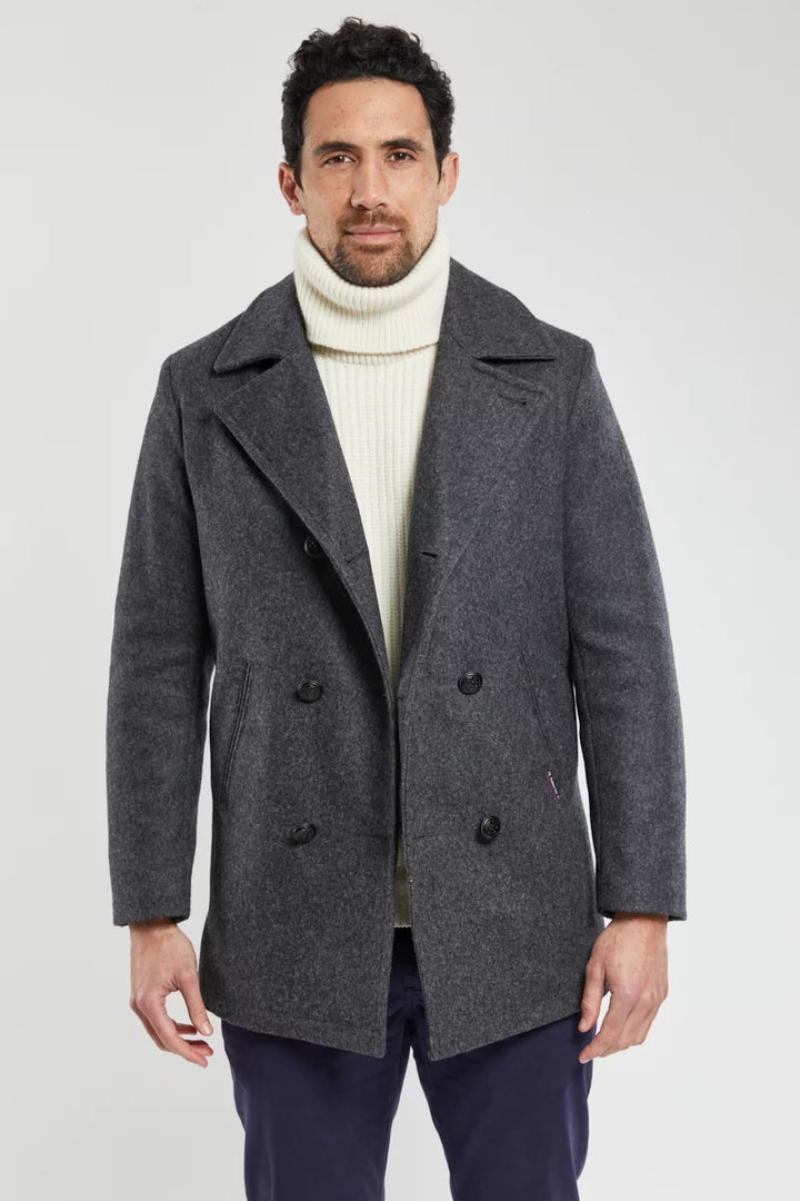 Armor Lux Wool Pea Coat Kermor