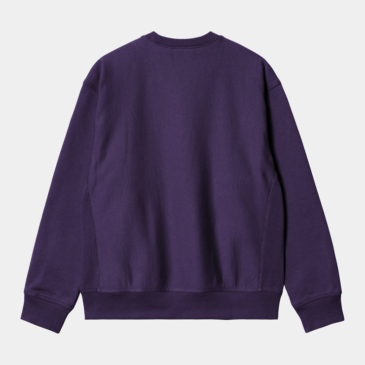 Carhartt WIP American Script Sweatshirt Cassis