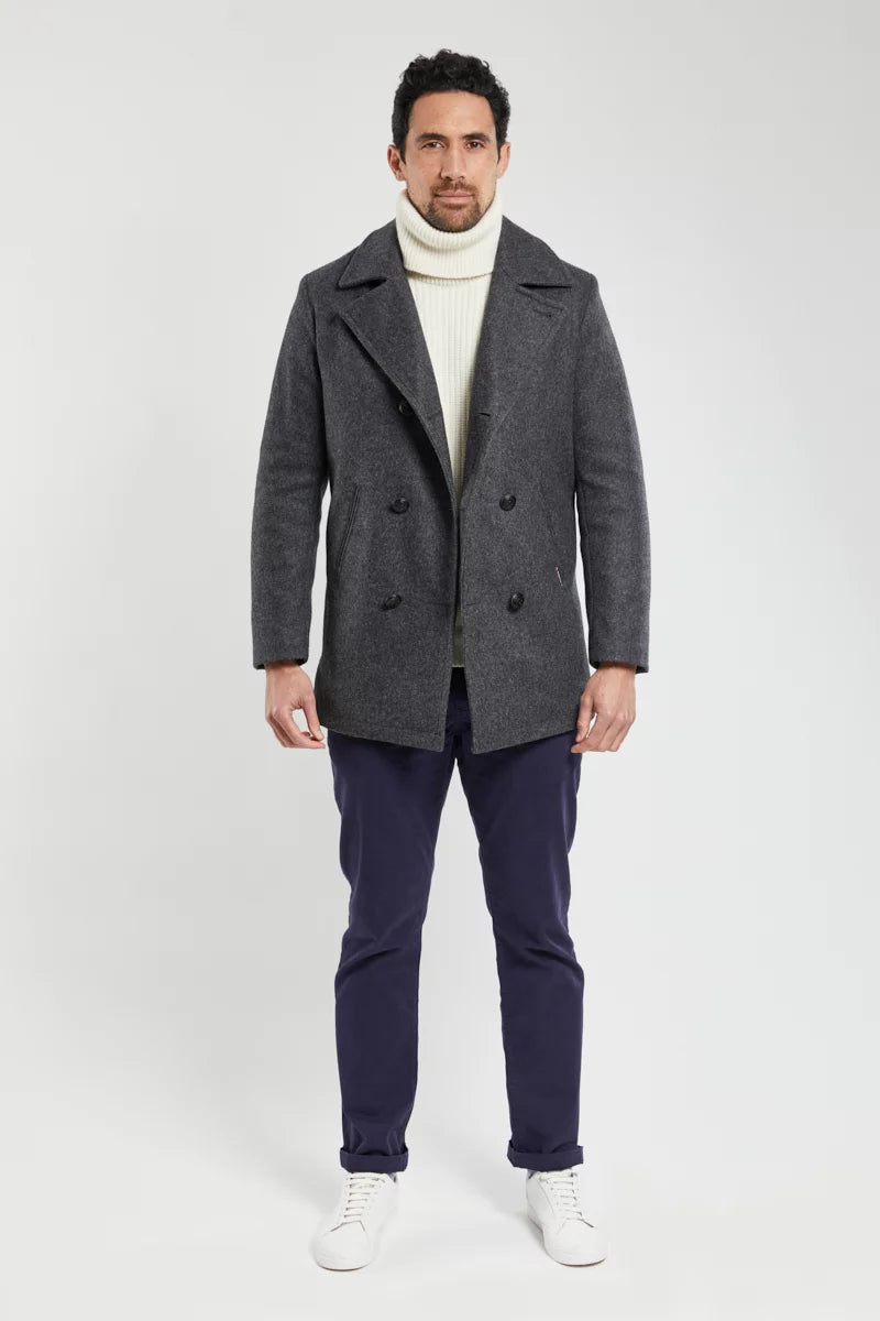 Armor Lux Wool Pea Coat Kermor